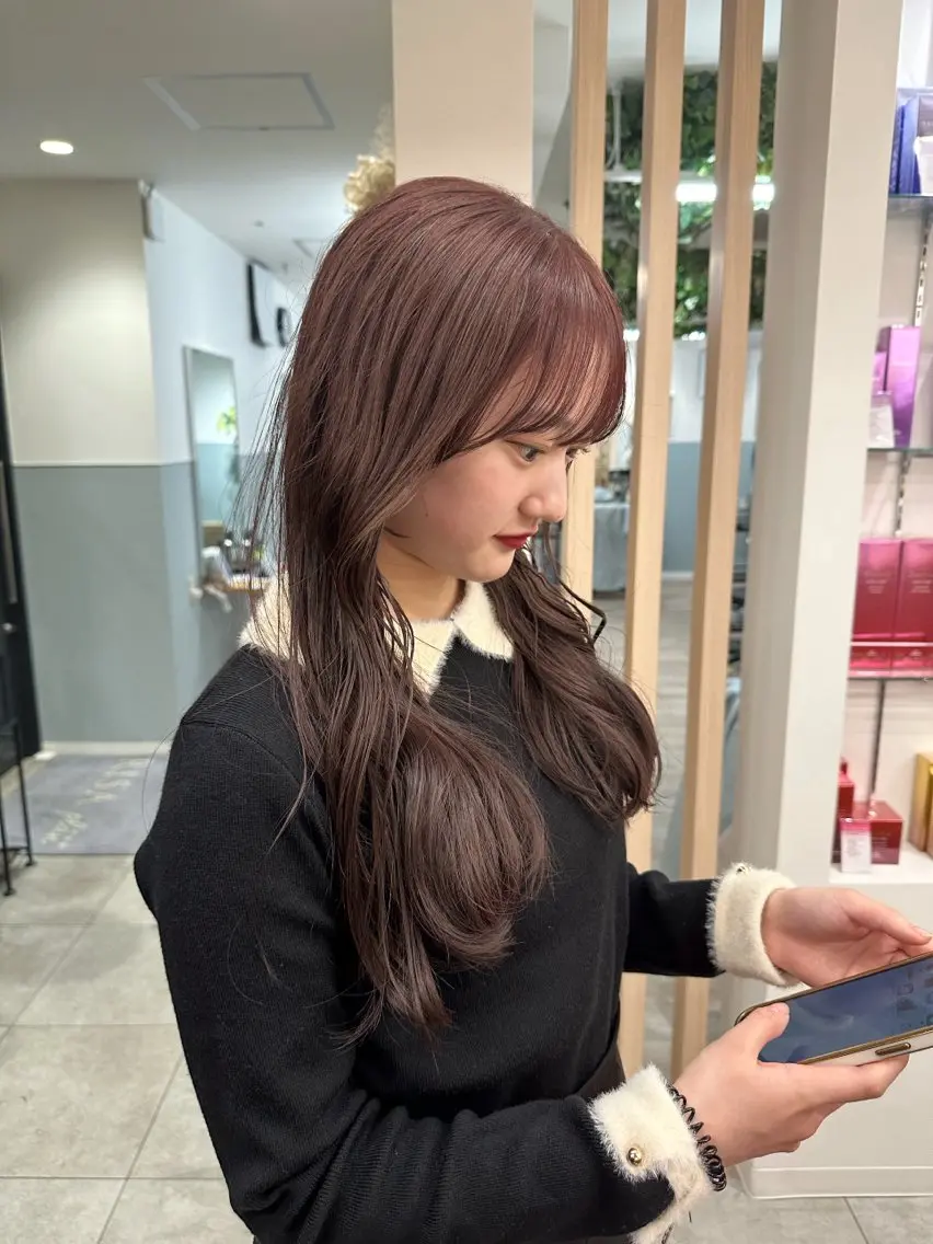 【✨️人気メニュー✨️】🍒整えカット+カラー+2ステップトリートメント🍒の写真