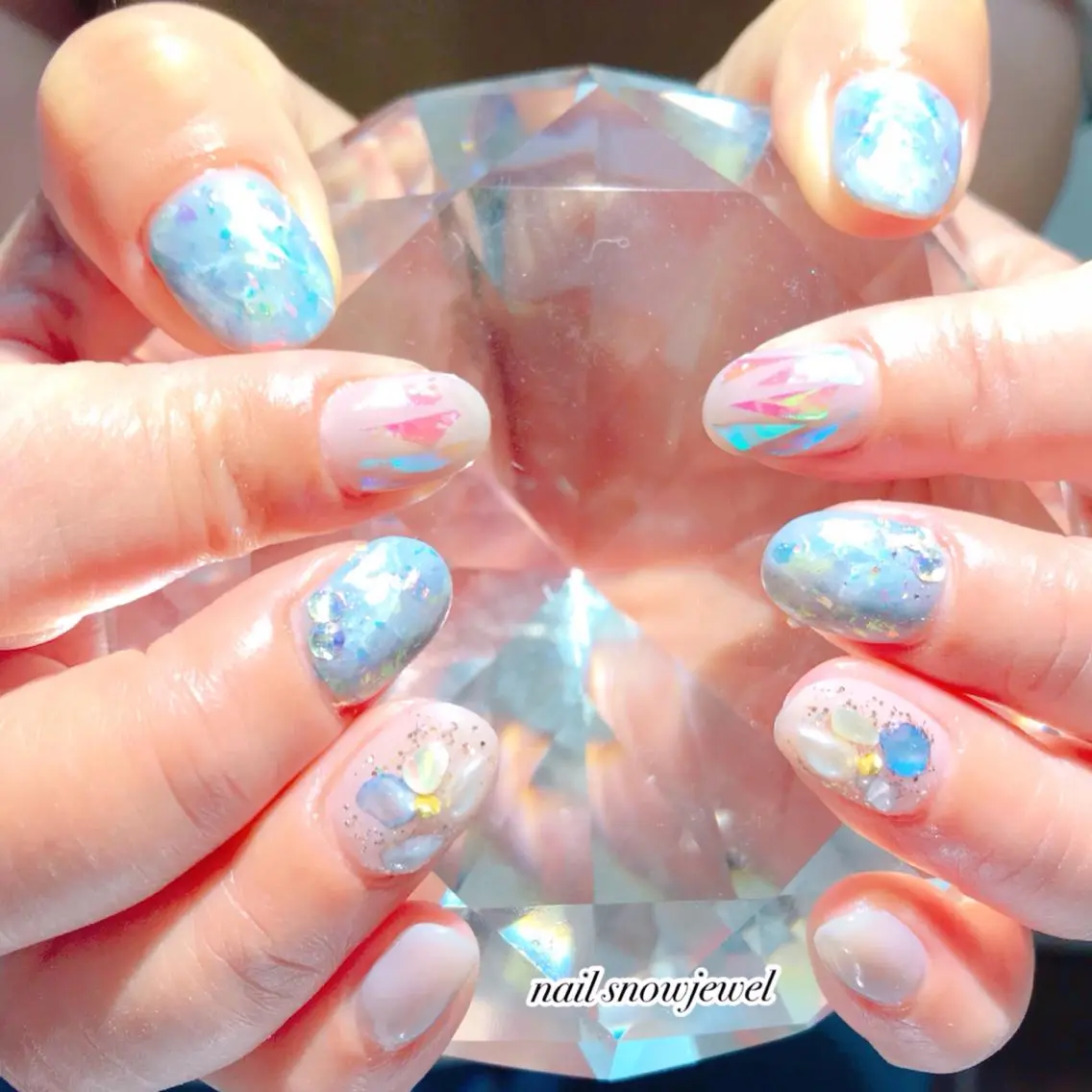 ネイル ハンドネイル nail snowjewelのネイルデザイン