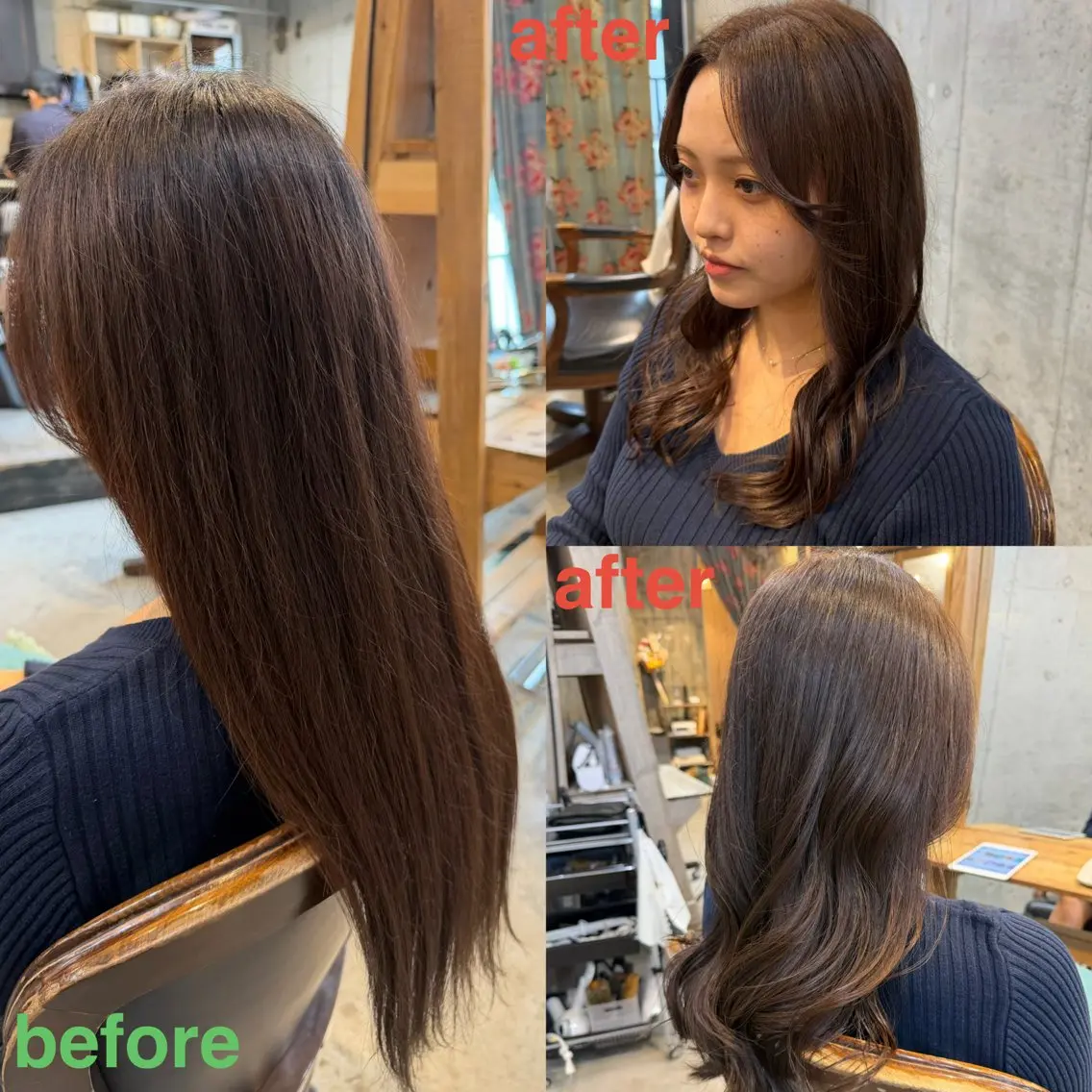 セミロング カラー ヘアアレンジ ブラウンカラー 透明感カラー ナチュラルブラウン カット ヘアカラー トリートメント 🍀Ryosuke 🍀のヘアスタイル