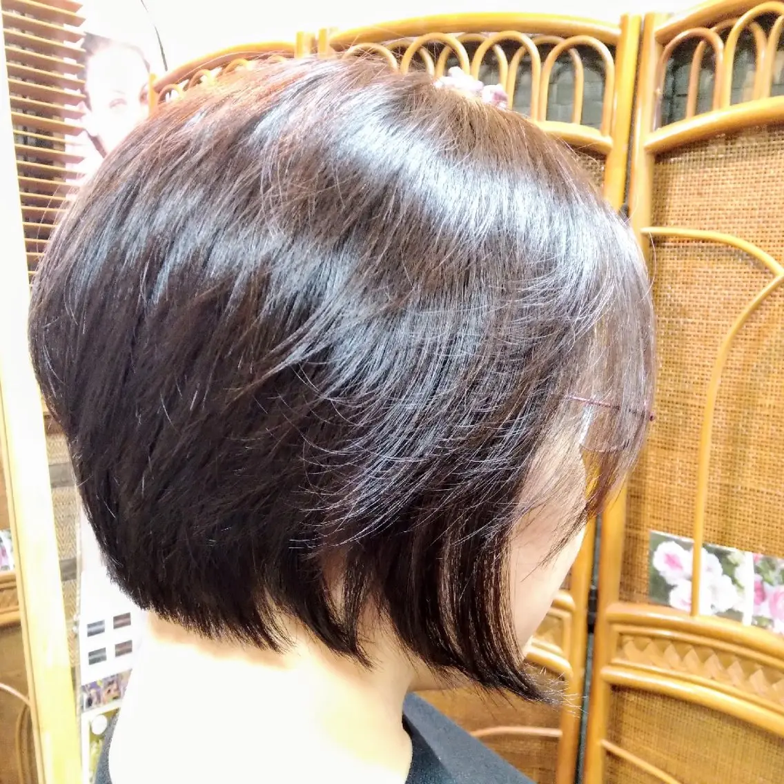 ショート 小林　ローズパープル カット＆カラー美容室のヘアスタイル