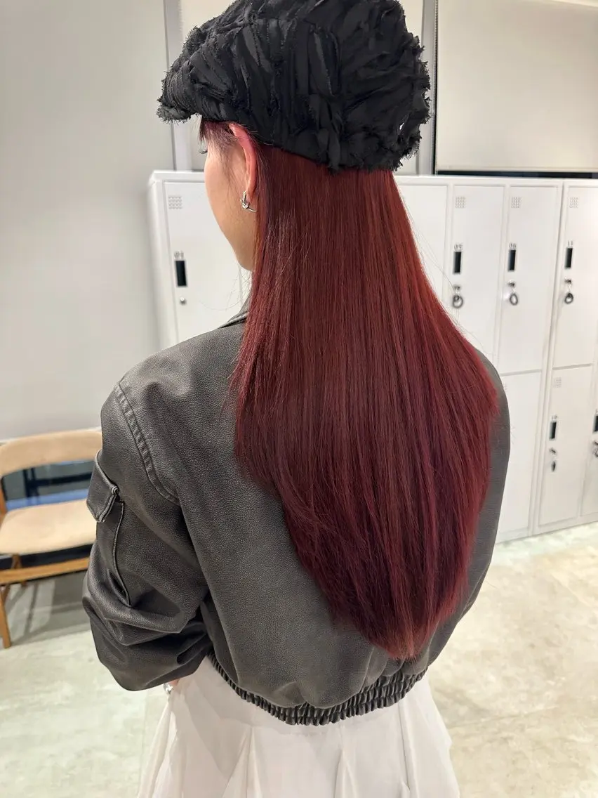 ロング カット ヘアカラー 🎀韓国/髪質改善 長野美和🎀のヘアスタイル