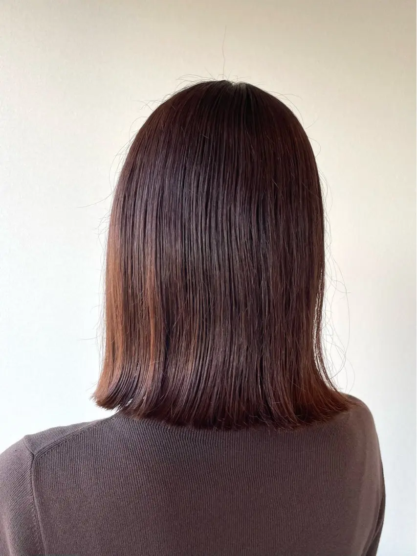 ミディアム カラー ベージュカラー カット ヘアカラー トリートメント kitin 吉祥寺 山岸花のヘアスタイル