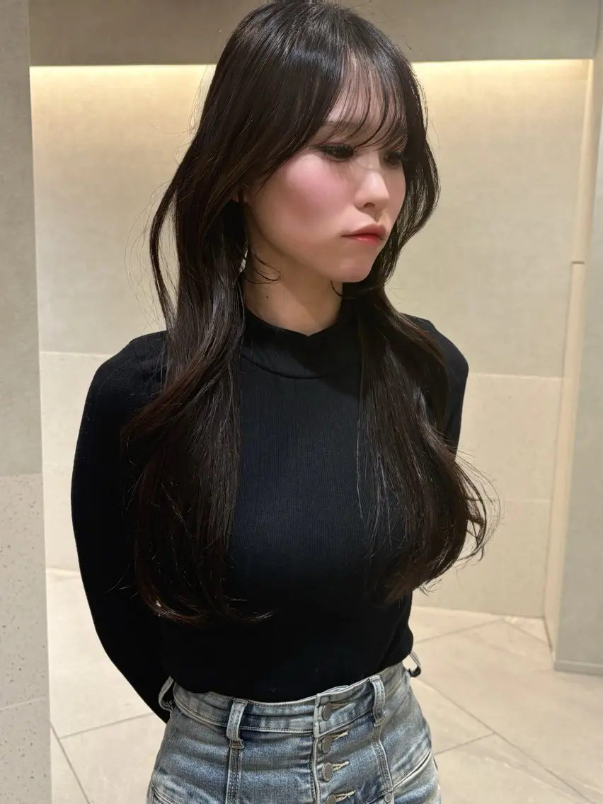ミディアム レイヤーカット 似合わせカット カット ヘアカラー トリートメント ダイスケさん /ブラウンカラーのヘアスタイル