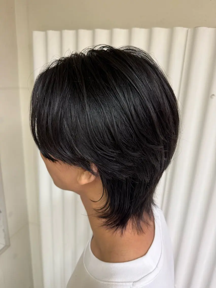 メンズ メンズウルフカット ウルフカット 鶴 章英のヘアスタイル