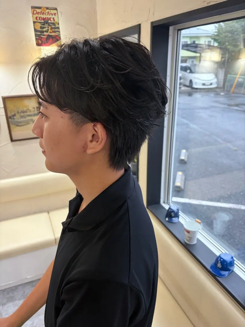 パーマ メンズ カット 縮毛矯正 トリートメント メンズカット／太田 龍舞／フェザーパーマのヘアスタイル
