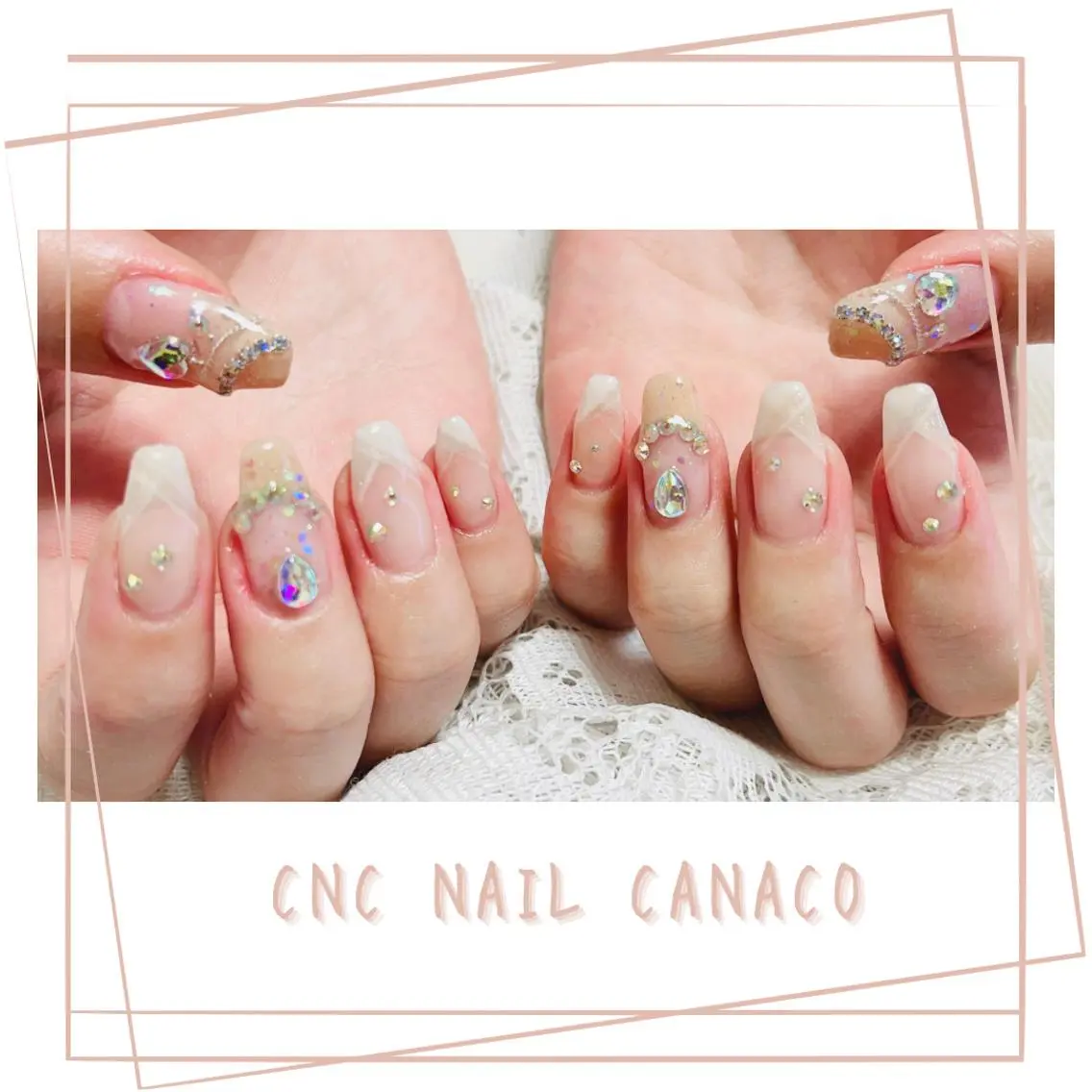 ネイル アートネイル ダブルフレンチ フレンチネイル ジェルネイル メンズネイル ベテランネイル cnc nailのネイルデザイン