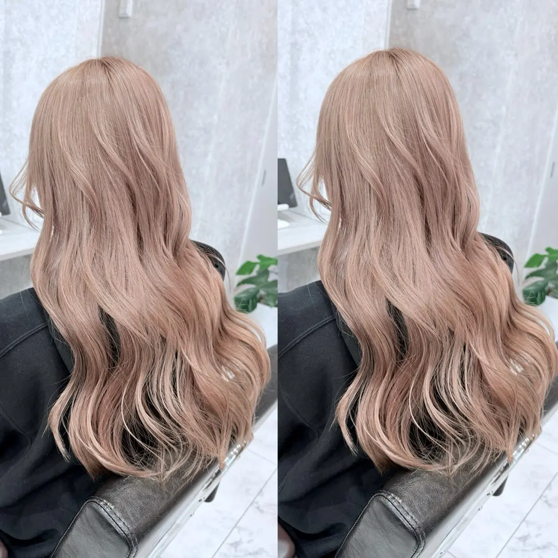 💜ダブルカラー(ブリーチ1回+オンカラー)+レディース整えカット(2センチ以内)+補修トリートメント付き💜の写真