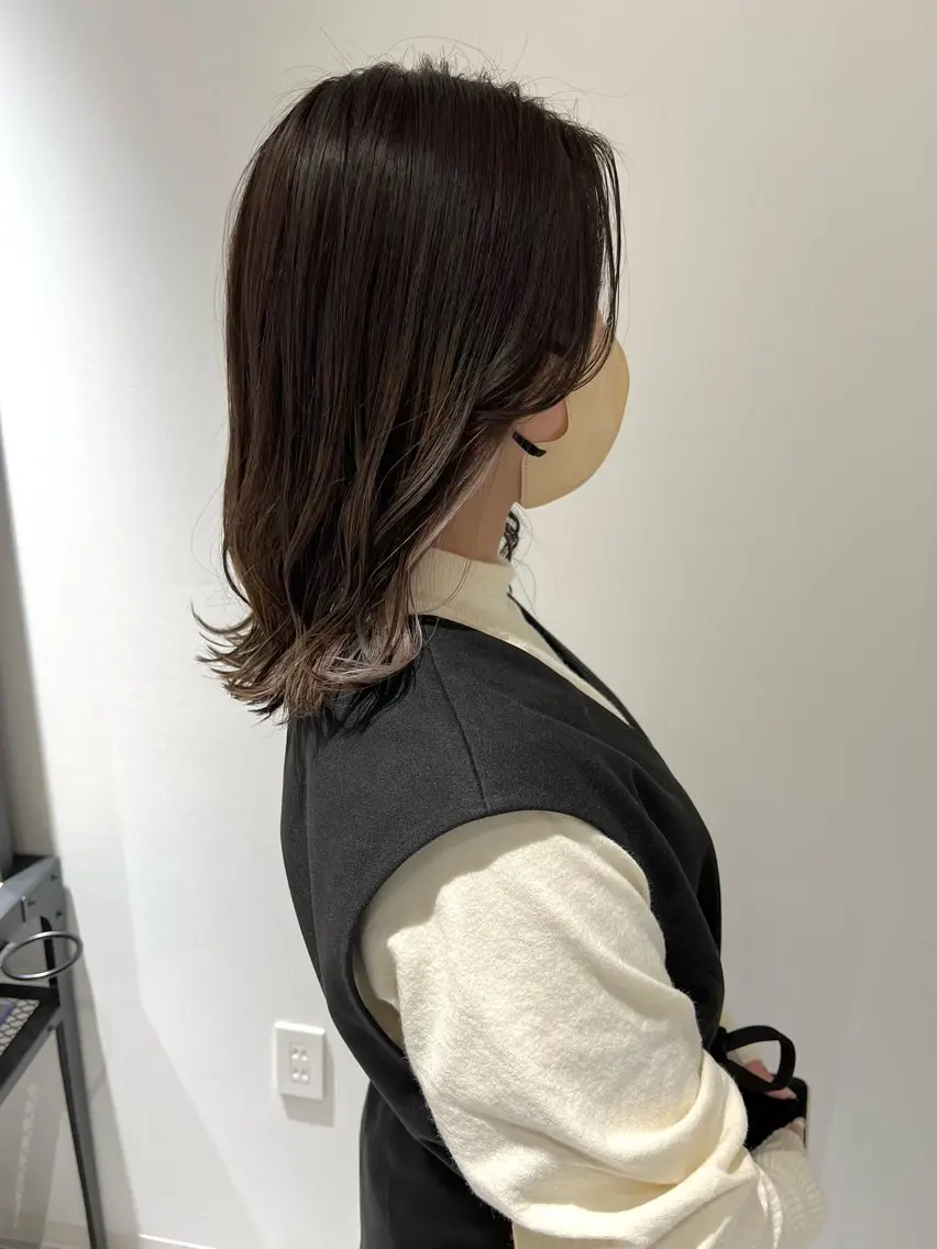 ミディアム カラー 🧡YUU💚艶抜群 カラー✨/905号室のヘアスタイル