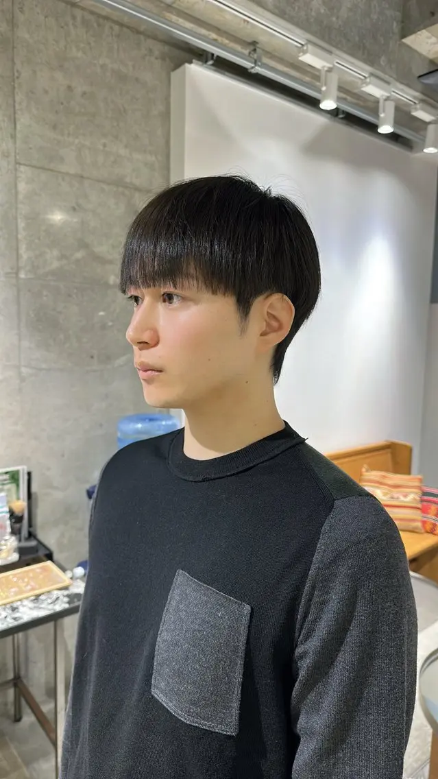 ショート メンズ マッシュ milli 佐藤 蓮 🤏のヘアスタイル