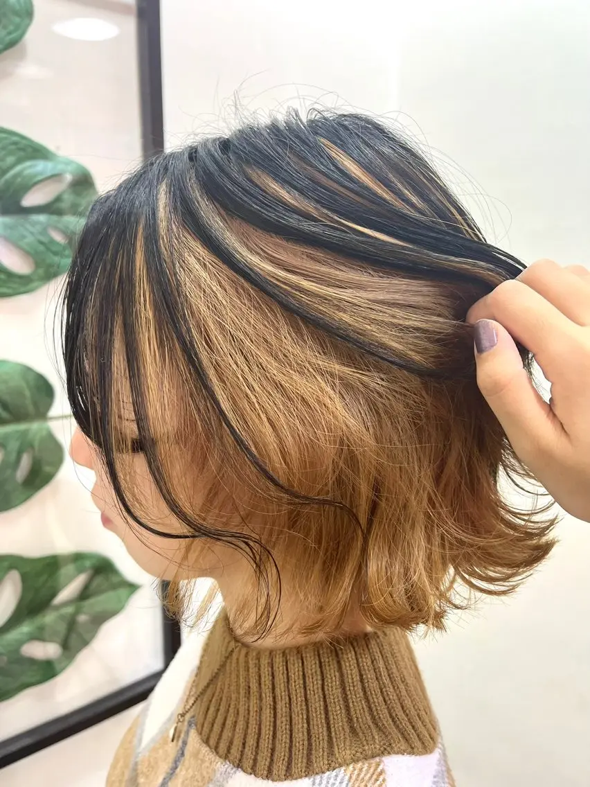 カラー ヘアカラー 竹内 彩香のヘアスタイル