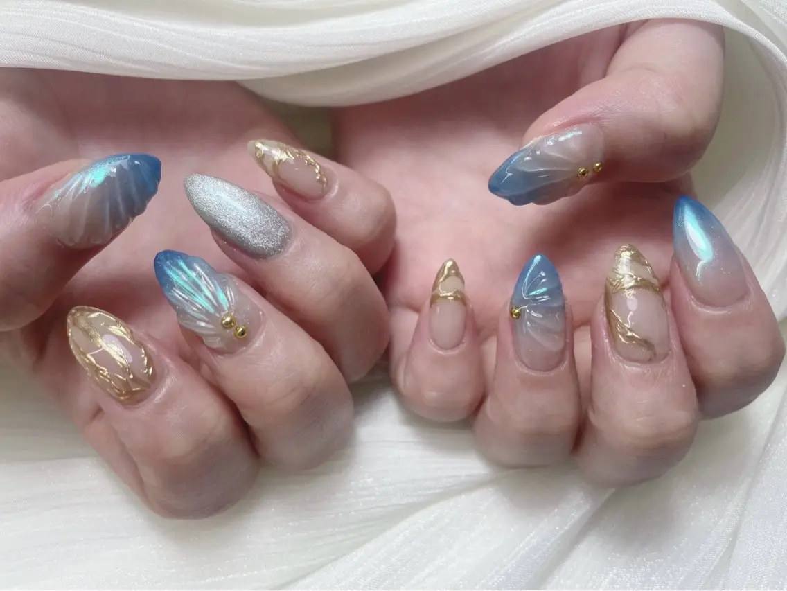 ネイル ハンドネイル candy nail 韓国風ワンホンネイルのネイルデザイン