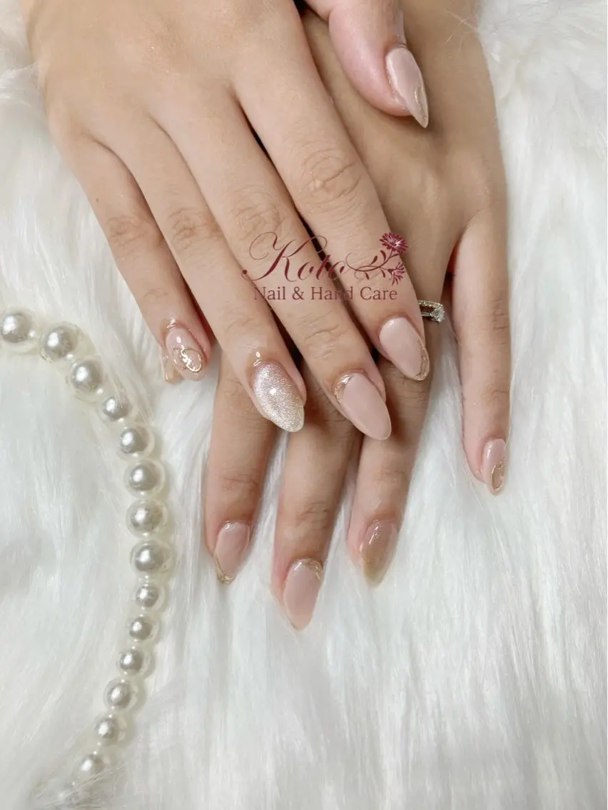 ネイル 長さ出し ジェルネイル 持ち込み ニュアンスネイル オフィスネイル ハンドネイル Nail Salon KOTOのネイルデザイン