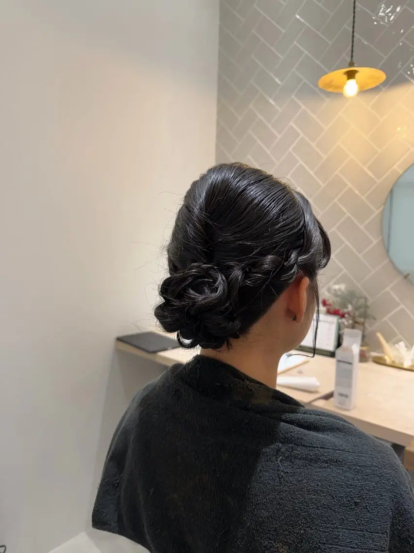 ヘアアレンジ ヘアセット 清水佳緖 ShimizuKaoのヘアスタイル