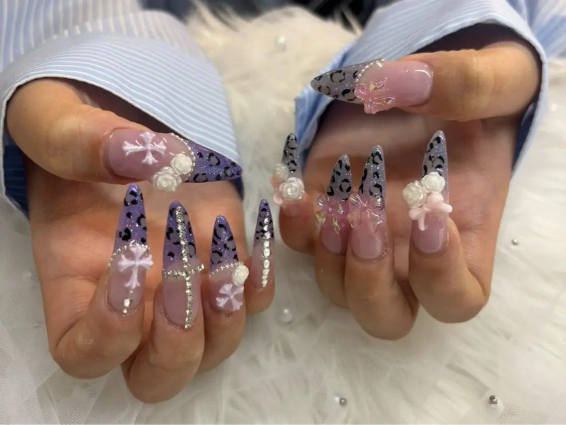 チップ長さだし＋お持ち込みデザイン✨️オフなしの写真