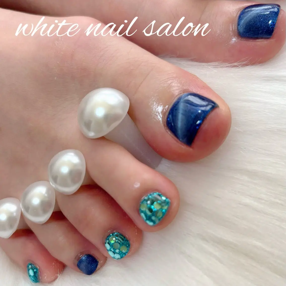 ネイル フットネイル フットネイル white nail salonのネイルデザイン