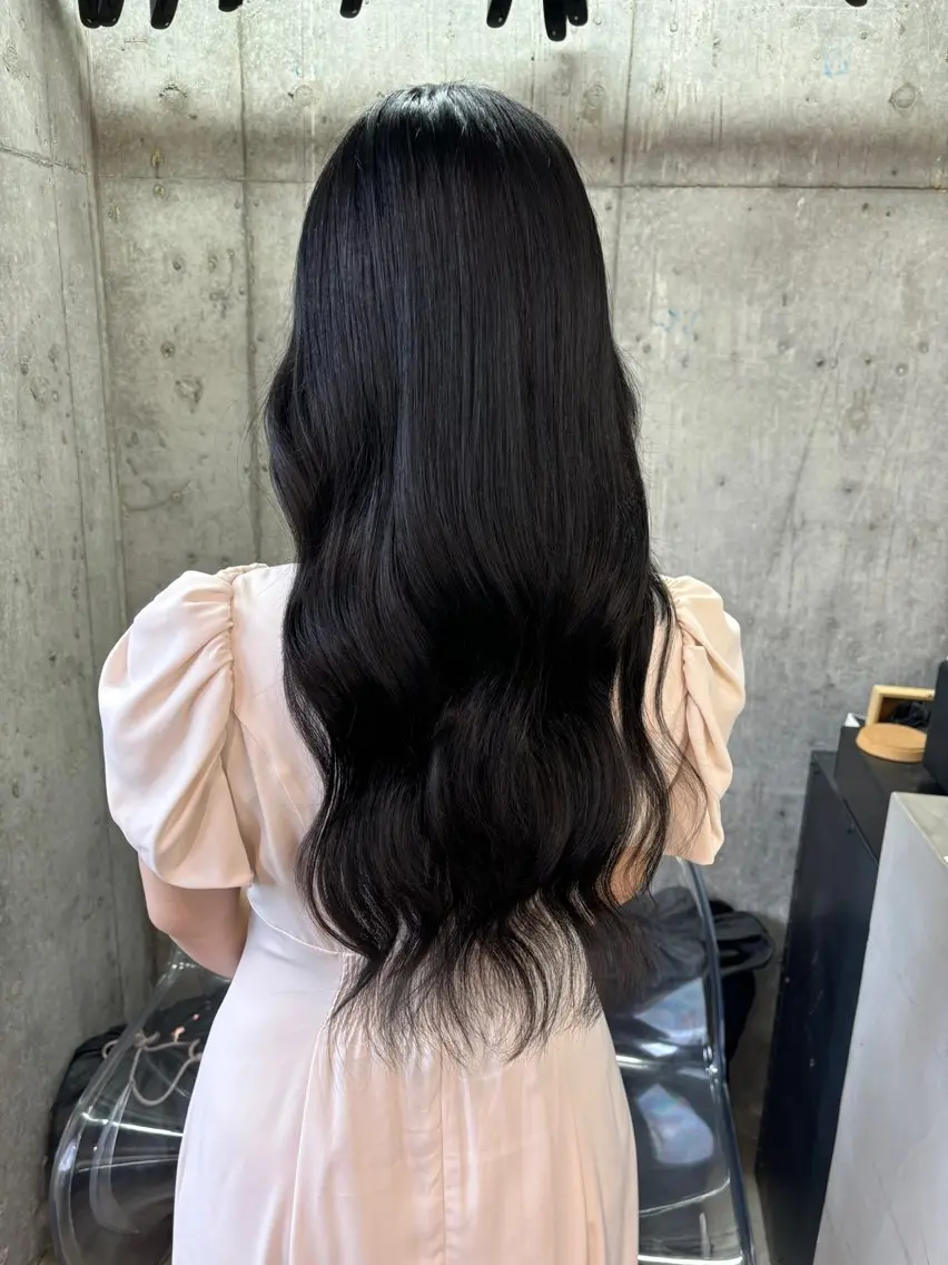 ロング カラー ヘアカラー エクステ ✨最安値✨エクステ カラー🌼つきな🌼のヘアスタイル