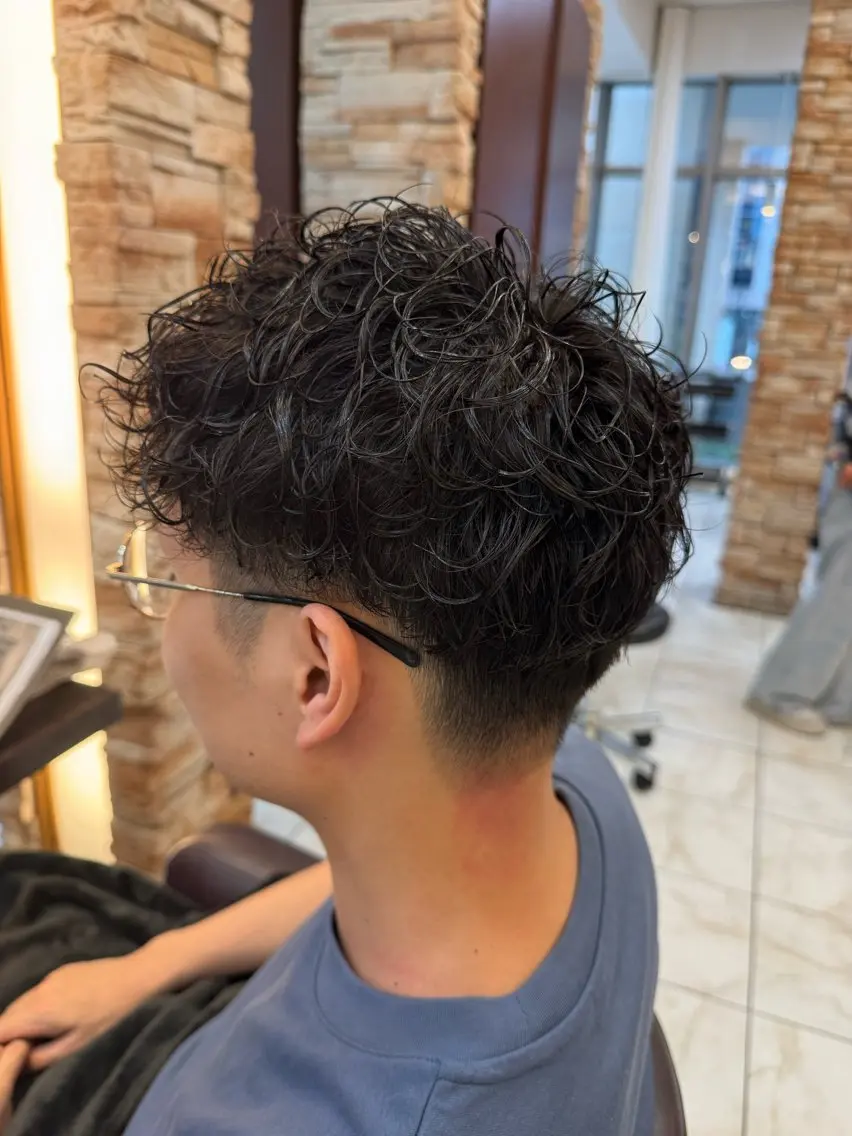 パーマ メンズ メンズパーマ カット パーマ ⭐️メンズパーマ 宮野翔⭐️のヘアスタイル