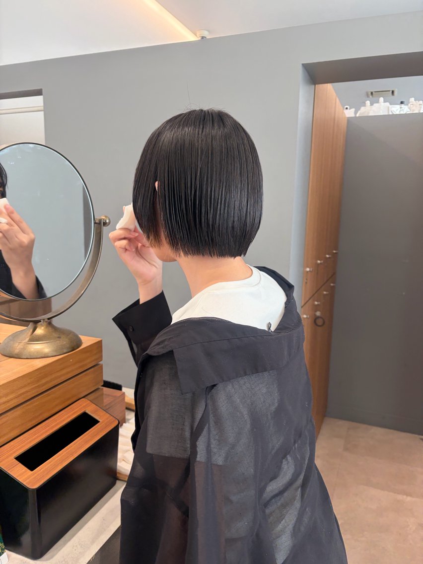 ショート ボブ ショートヘア カット 安藤萌栞 ／パーマモデル募集のヘアスタイル