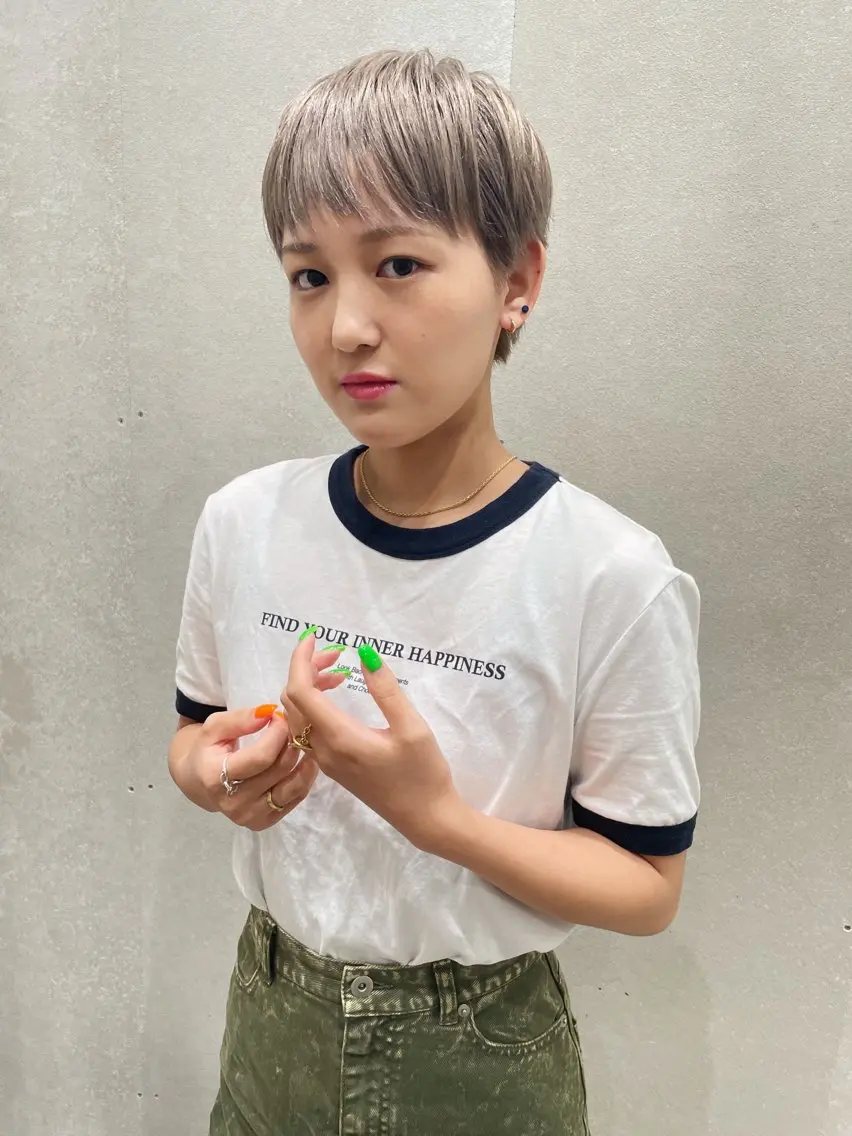 ショート カラー カット ヘアカラー トリートメント ヘアセット センスをお届けします 大谷将生infpのヘアスタイル