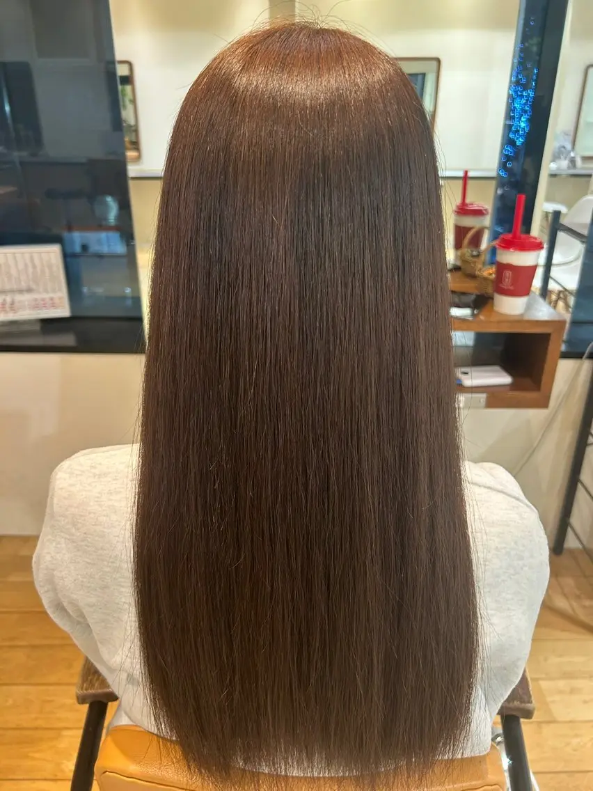 ロング カラー ヘアカラー 透明感カラー/ 艶カラー/ここ🍒のヘアスタイル