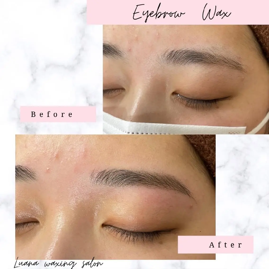 アイブロウ 眉毛ワックス脱毛 Luana wax 🐚根本のエステ・リラクイメージ