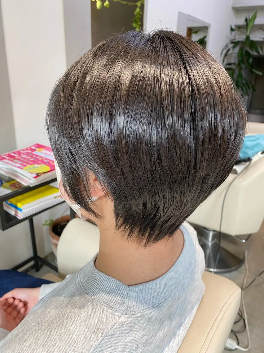 ショート トリートメント カット 縮毛矯正 トリートメント メルクヘアー 中澤のヘアスタイル