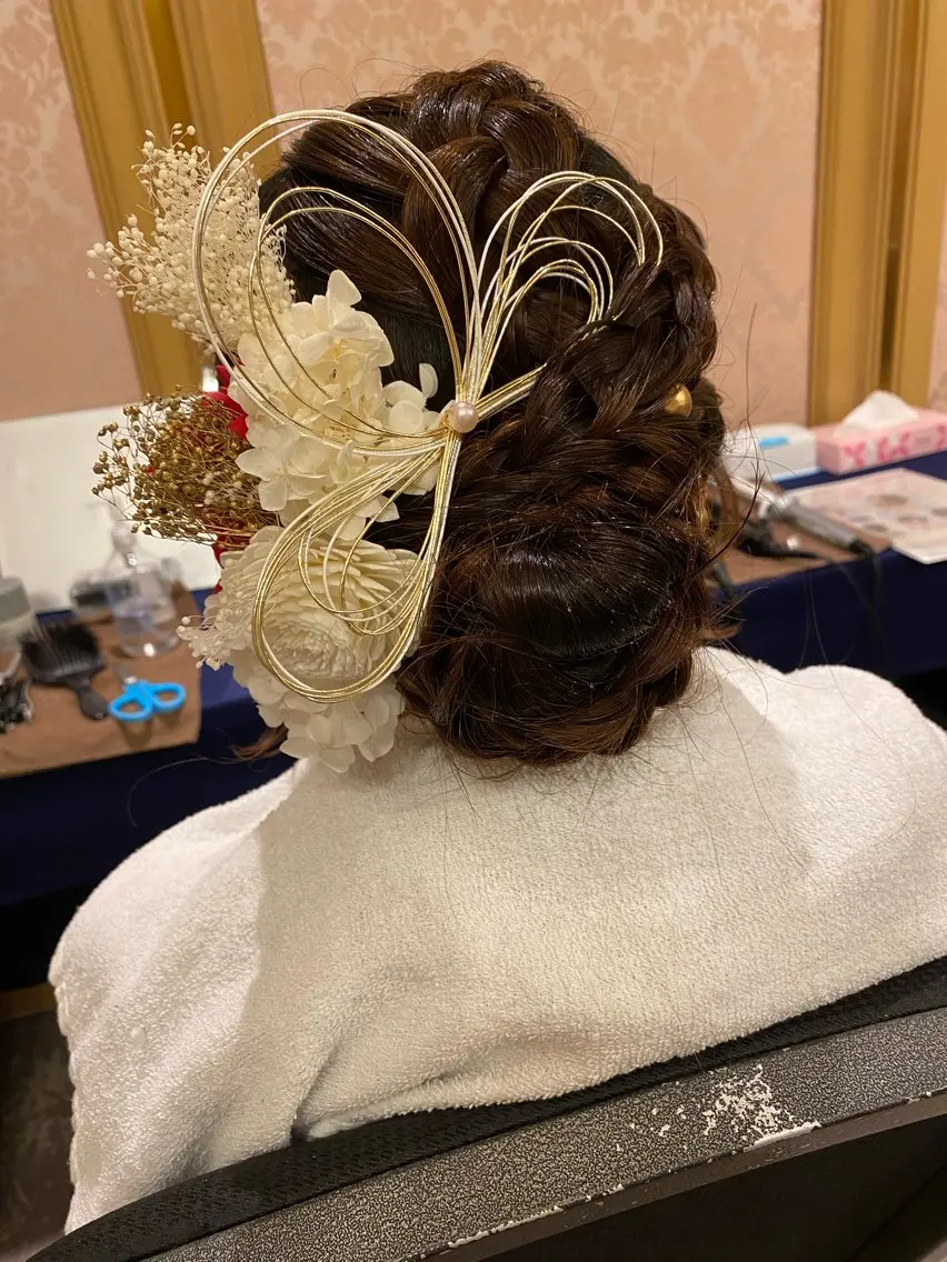 ロング ヘアアレンジ 成人式 ヘアセット Hiroshi ヒロシのヘアスタイル