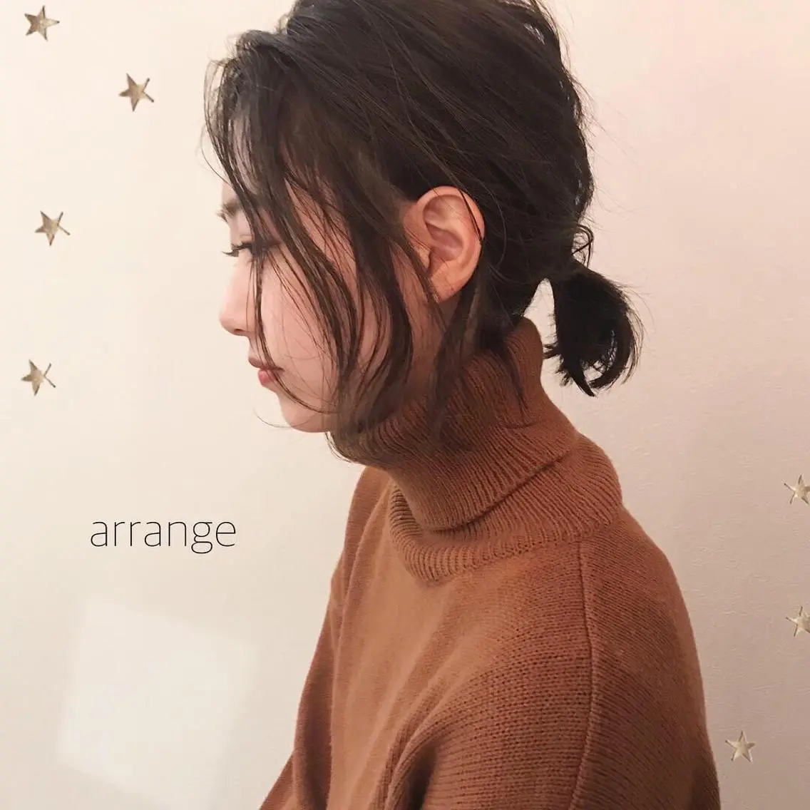 ミディアム カラー 市川 千夏のヘアスタイル