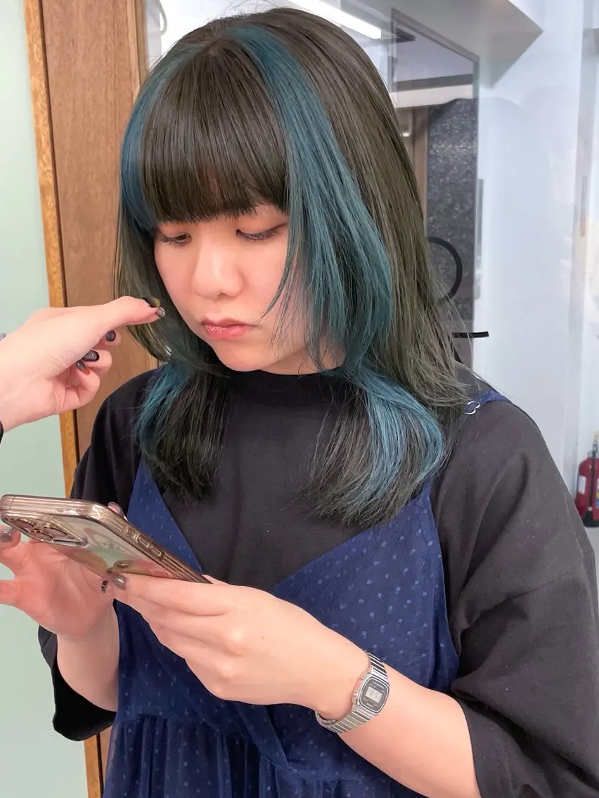 セミロング ヘアカラー カラーモデル募集中/ みひろのヘアスタイル