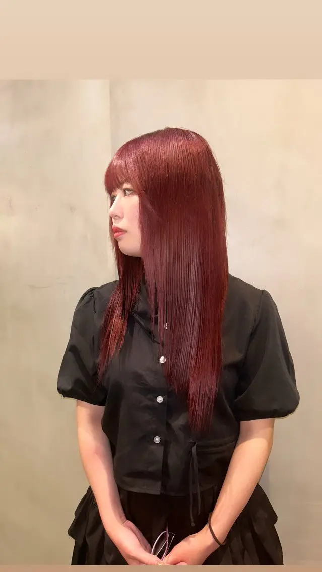 ロング カラー ヘアカラー タナカ カナ🫧のヘアスタイル