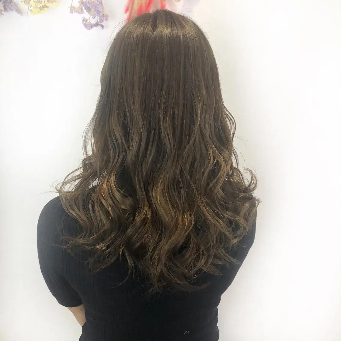 ロング カラー イルミナカラー 小顔レイヤー/ ベージュ🤍Rieのヘアスタイル