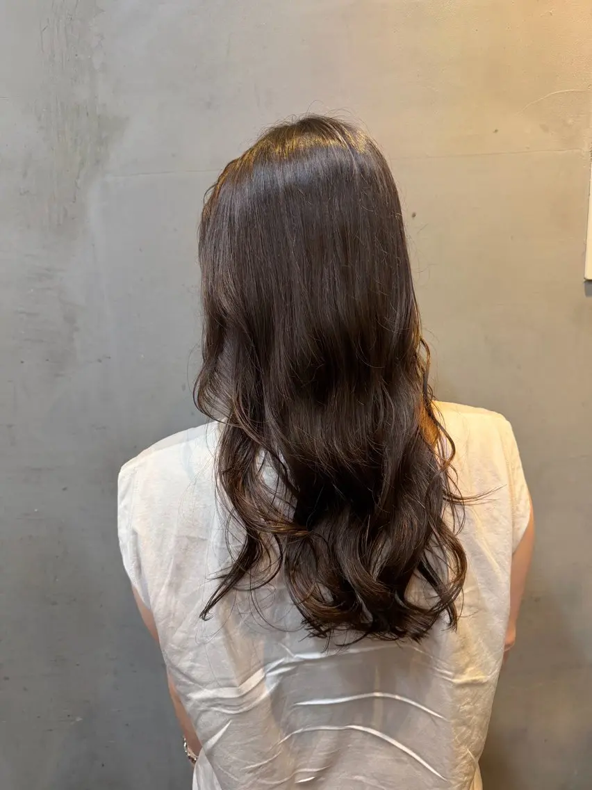 ロング パーマ 山下 真也のヘアスタイル