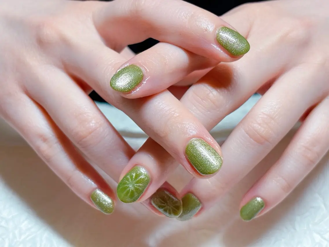 ネイル マグネットネイル ハンドネイル ハンドケア 💫ゆか_ Nailartistのネイルデザイン