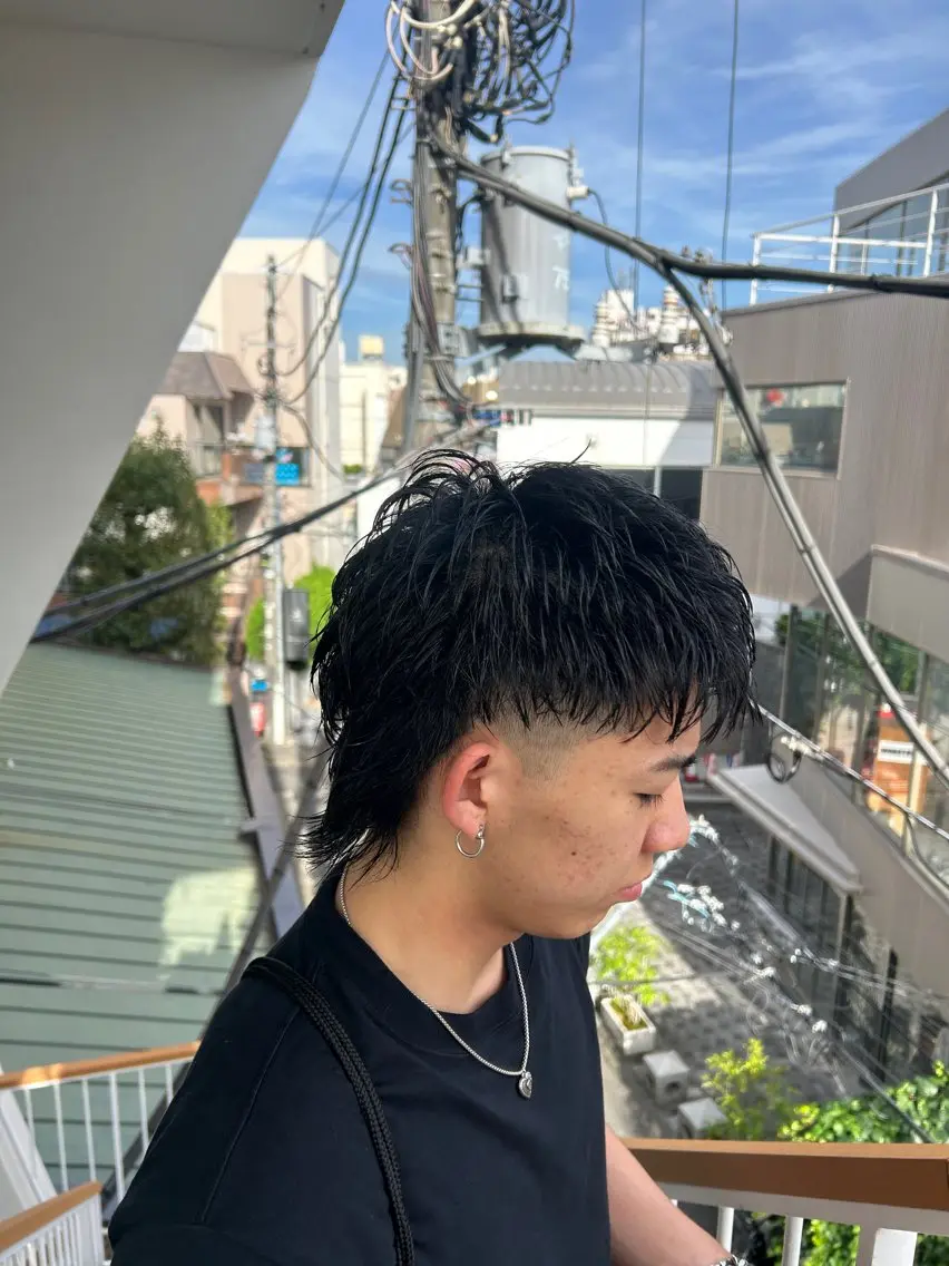 メンズ カット トリートメント ヘッドスパ ヘアセット カズキ🌼曲がる 縮毛矯正のヘアスタイル