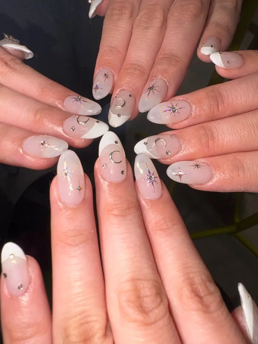 ネイル シンプルネイル 33nail✴️栄 スミレ❇️Gel-xのネイルデザイン