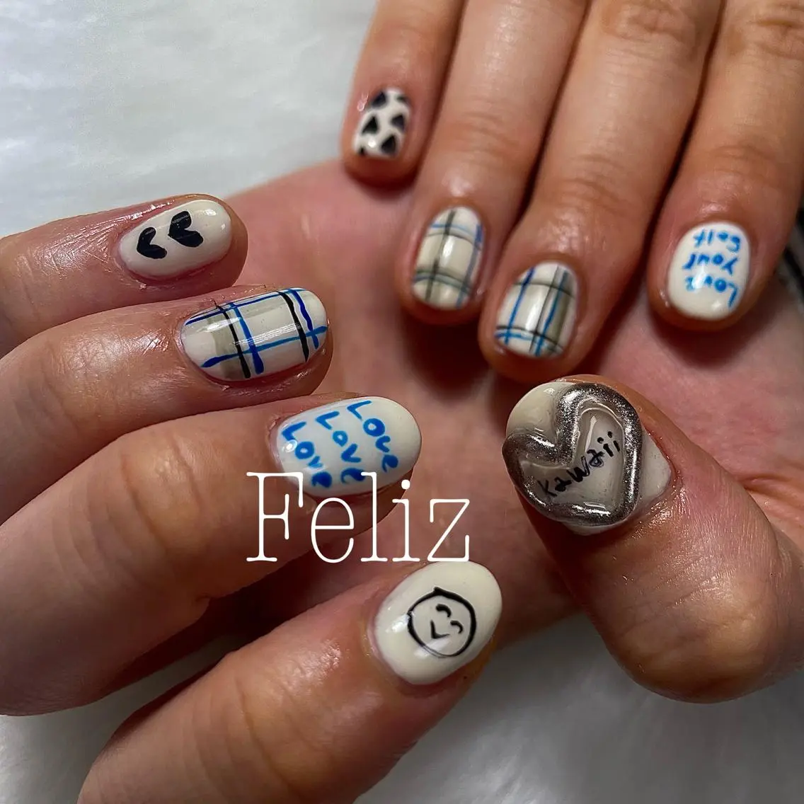 ネイル ハンドネイル フットネイル ハンドケア Feliz yuukaのネイルデザイン