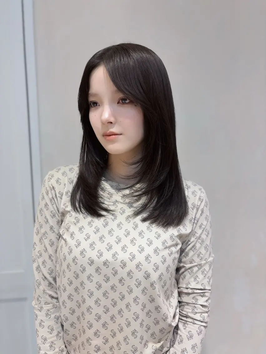 セミロング ボブ/ミニボブ 透明感カラーkadoのヘアスタイル