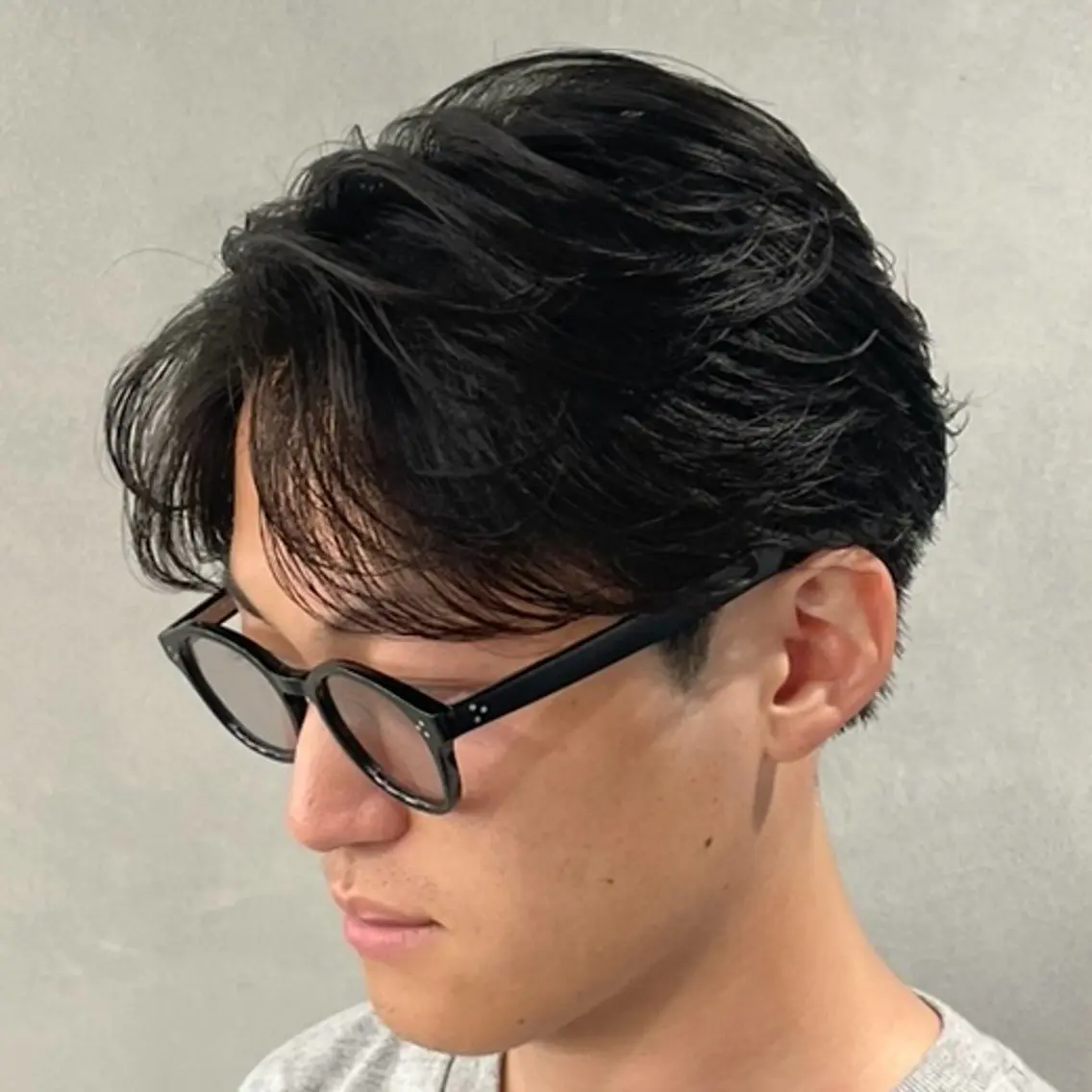 ミディアム パーマ ヘアアレンジ メンズ fifth 石川 凪のヘアスタイル