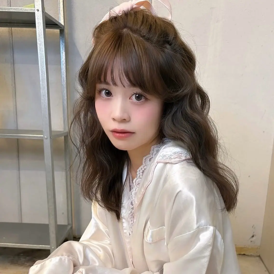 ミディアム ヘアカラー fev ririのヘアスタイル