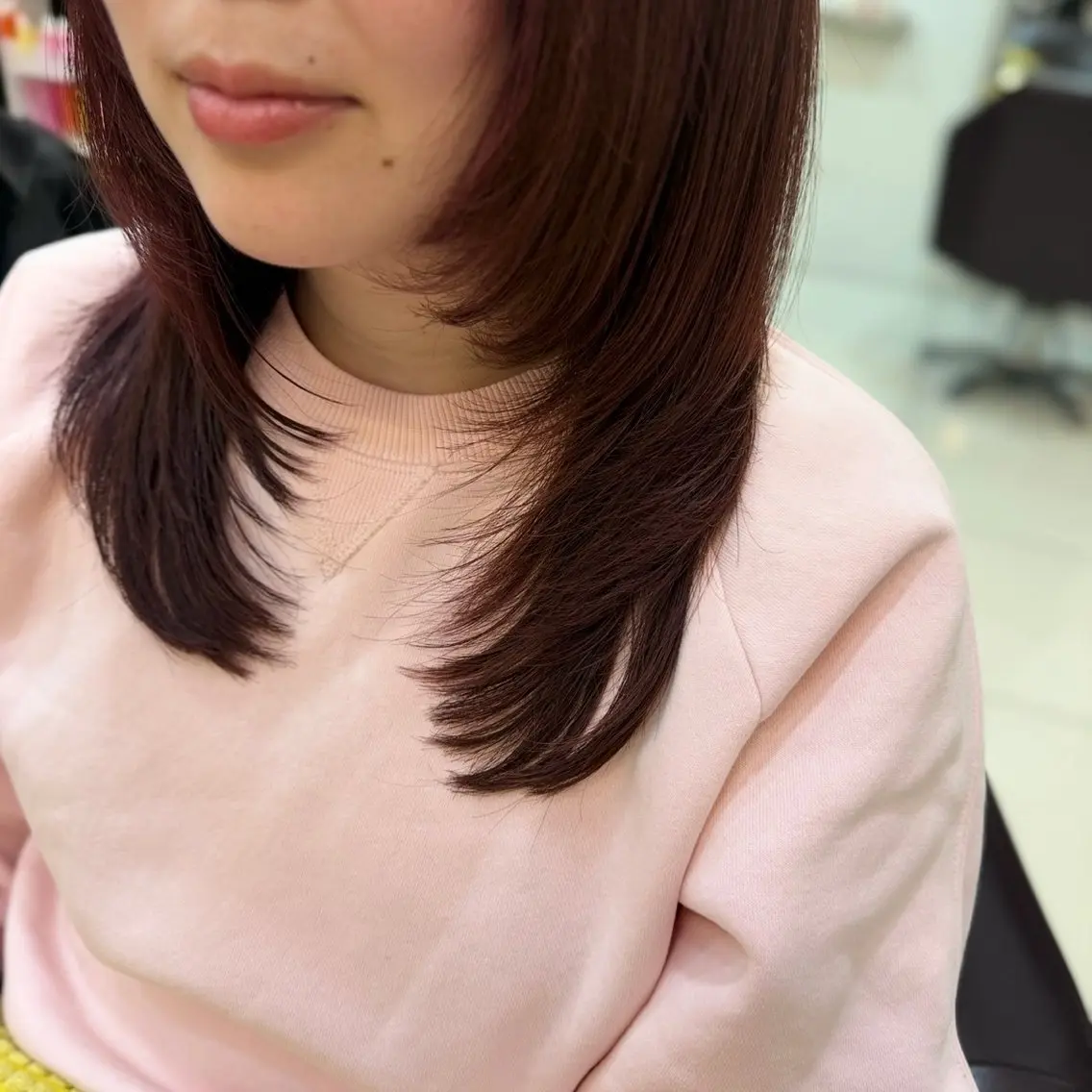 ミディアム 林 莉瑠のヘアスタイル