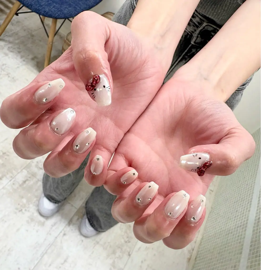 ネイル 持ち込み 吉田 里菜のネイルデザイン