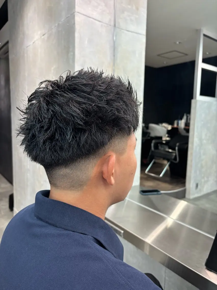 【メンズ限定】カット＋揉み込むだけで決まるデザインパーマ￥7000の写真