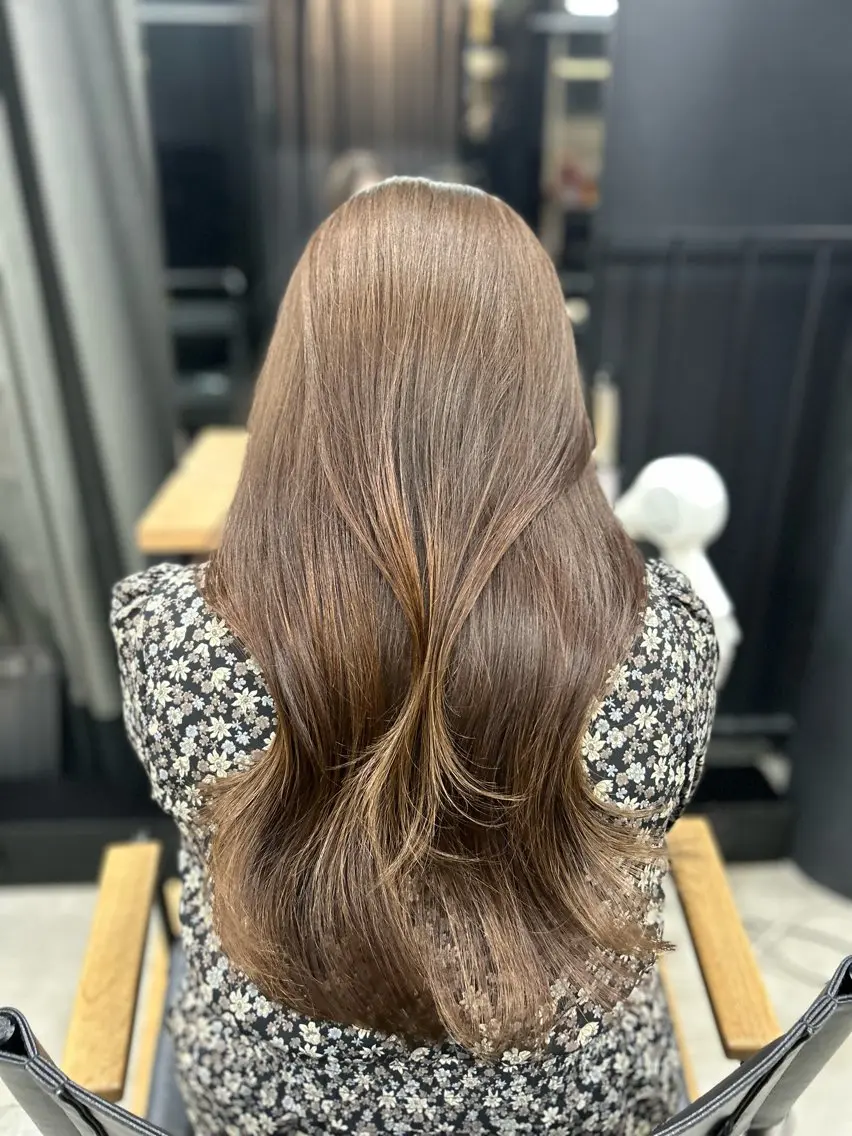 ロング モテヘア 韓国ヘアhikariのヘアスタイル