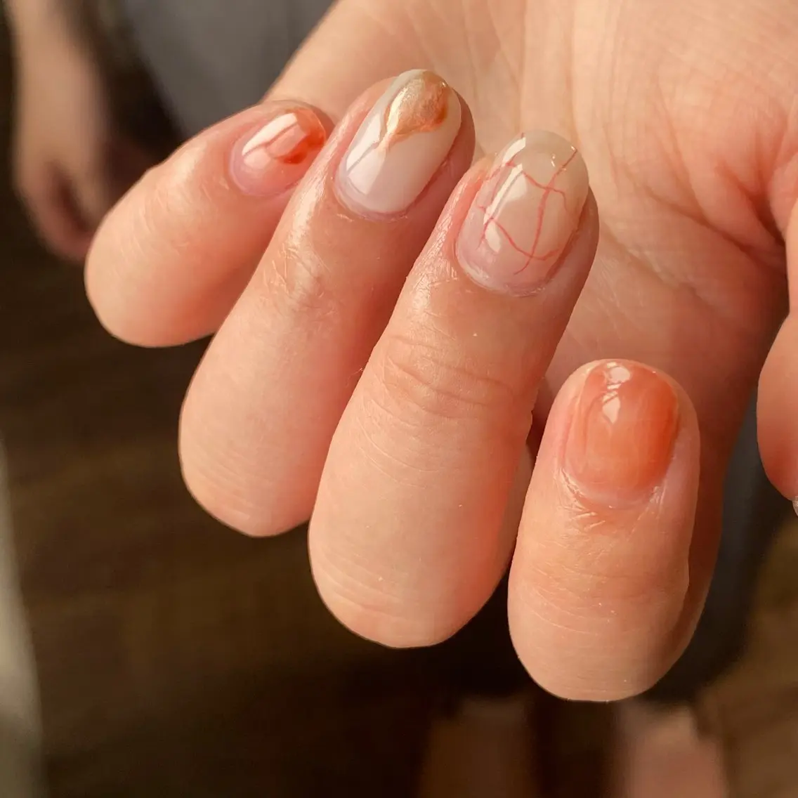 【hand】持ち込みデザインart1-5本まで/オフ、甘皮カット込みの写真