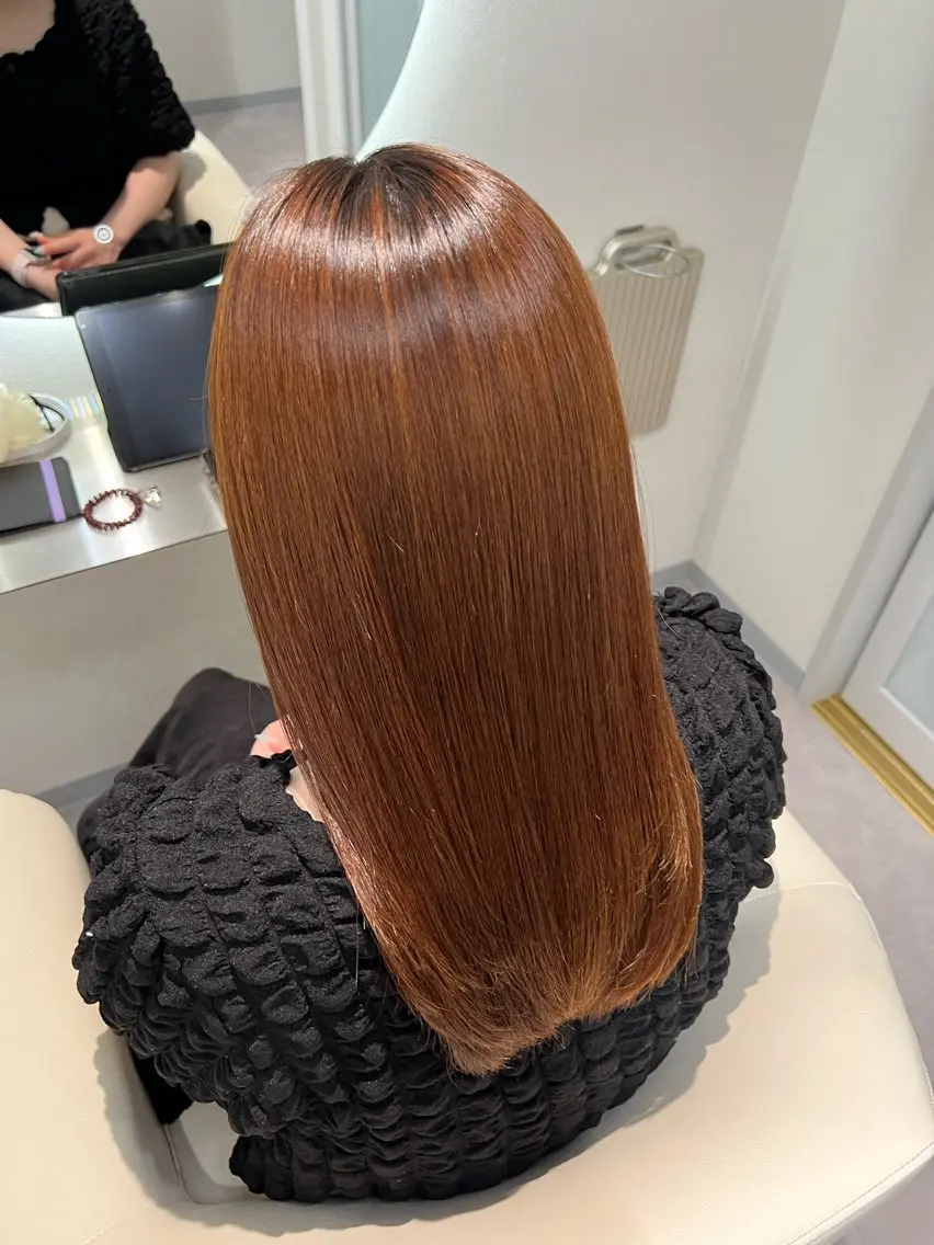 ミディアム 髪質改善 縮毛矯正 西川 凜のヘアスタイル