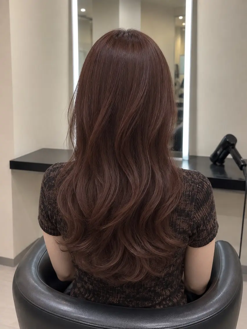 ミディアム カラー ブラウンカラー トリートメント 🌈ウルトワ水素 髪質改善naru🌈のヘアスタイル