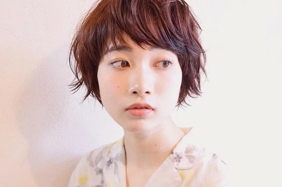 ショート パーマ カラー 小顔ショート✁ ⁂Yukari⁂のヘアスタイル