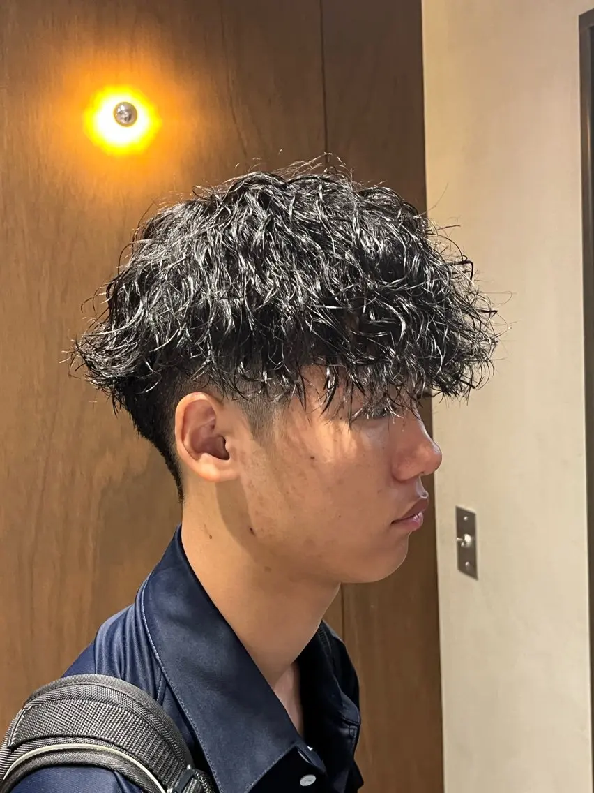ショート パーマ メンズ パーマ 山下和輝/fifth メンズパーマのヘアスタイル