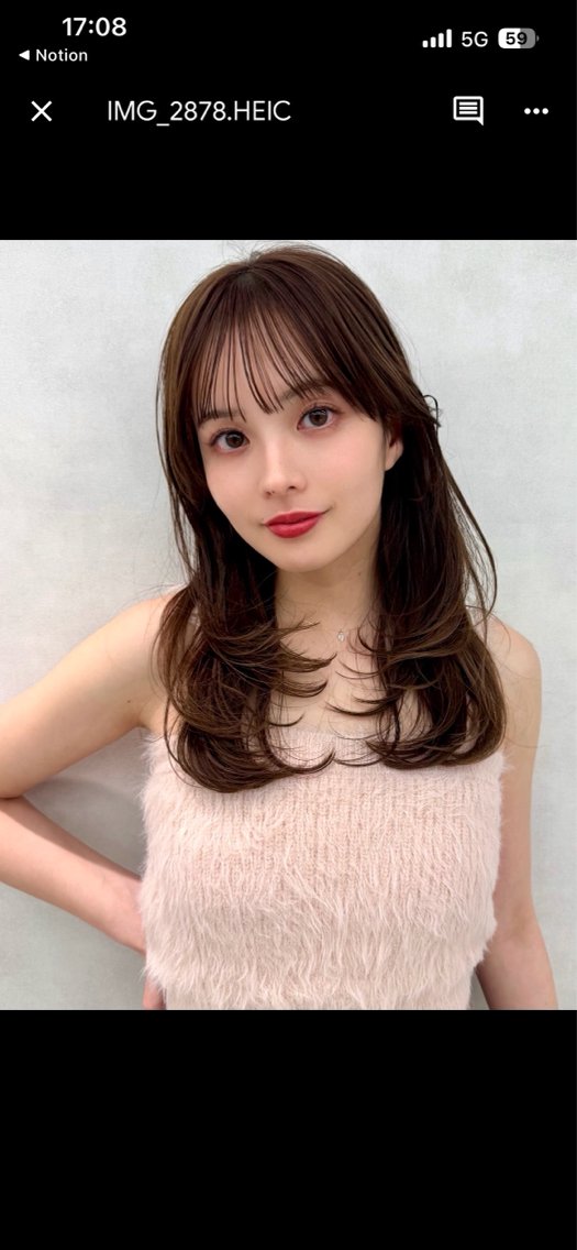セミロング 🫧透明感 × 艶髪カラー🫧このかのヘアスタイル