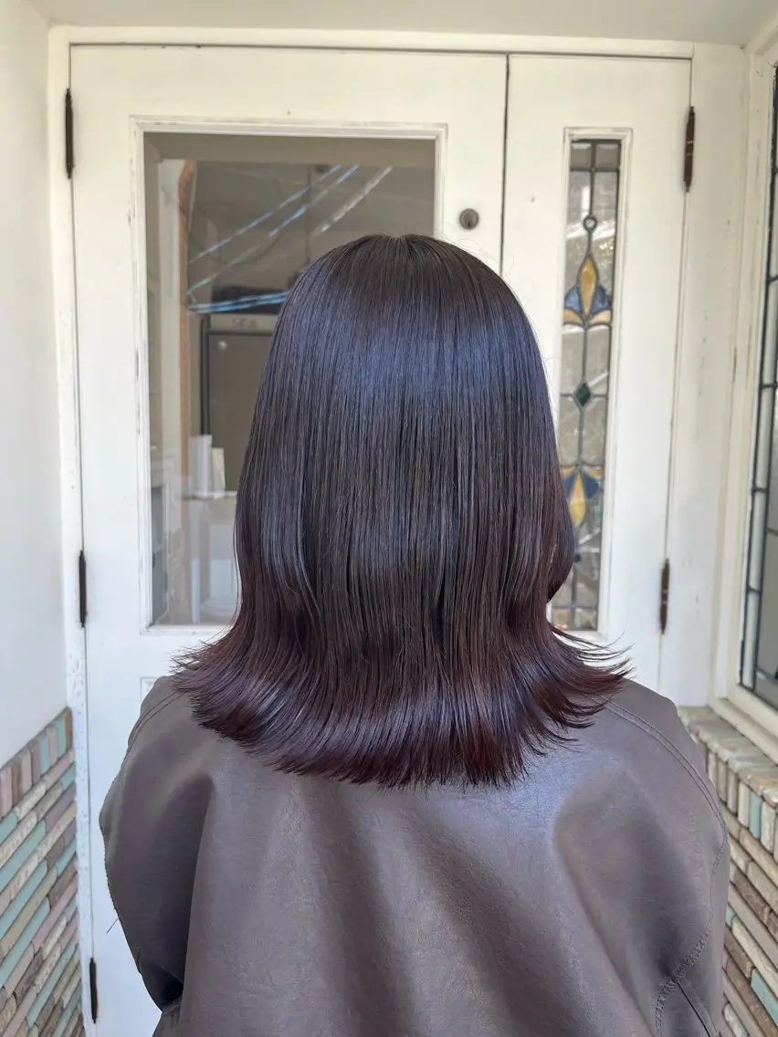 ミディアム カット ヘアカラー 【艶髪カラー】 omiのヘアスタイル